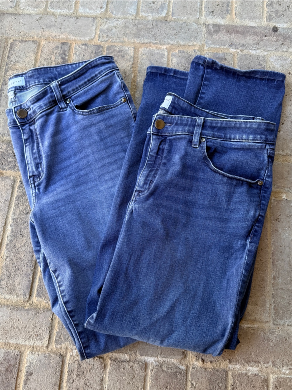 Two Pairs Lane Bryant Dark Blue Slim Straight Jeans